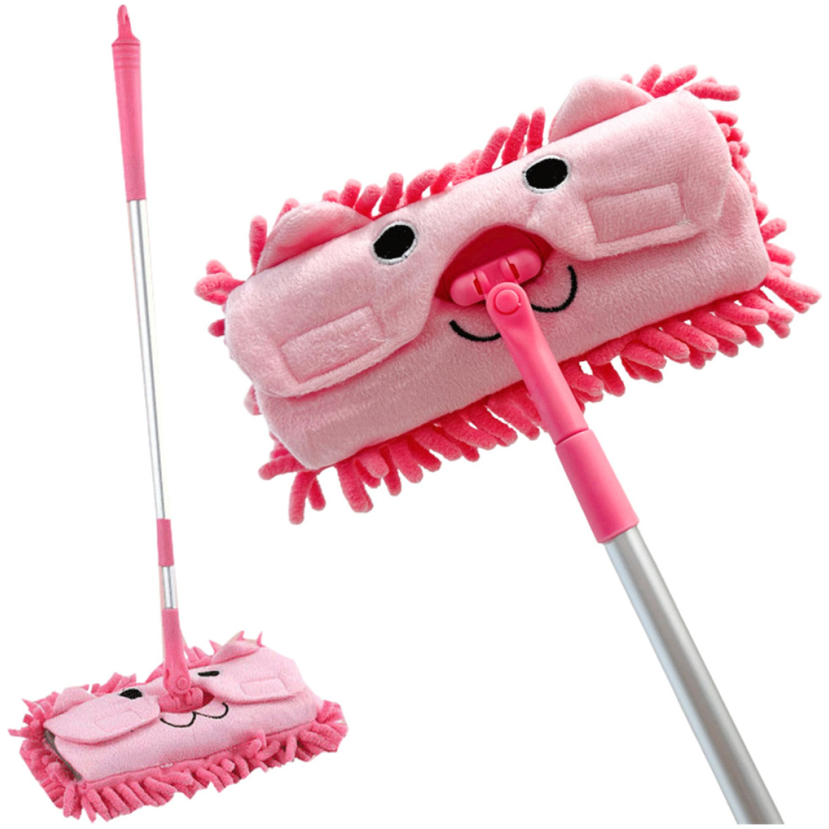 Laste koristusmopp teleskoopvarrega-roosa