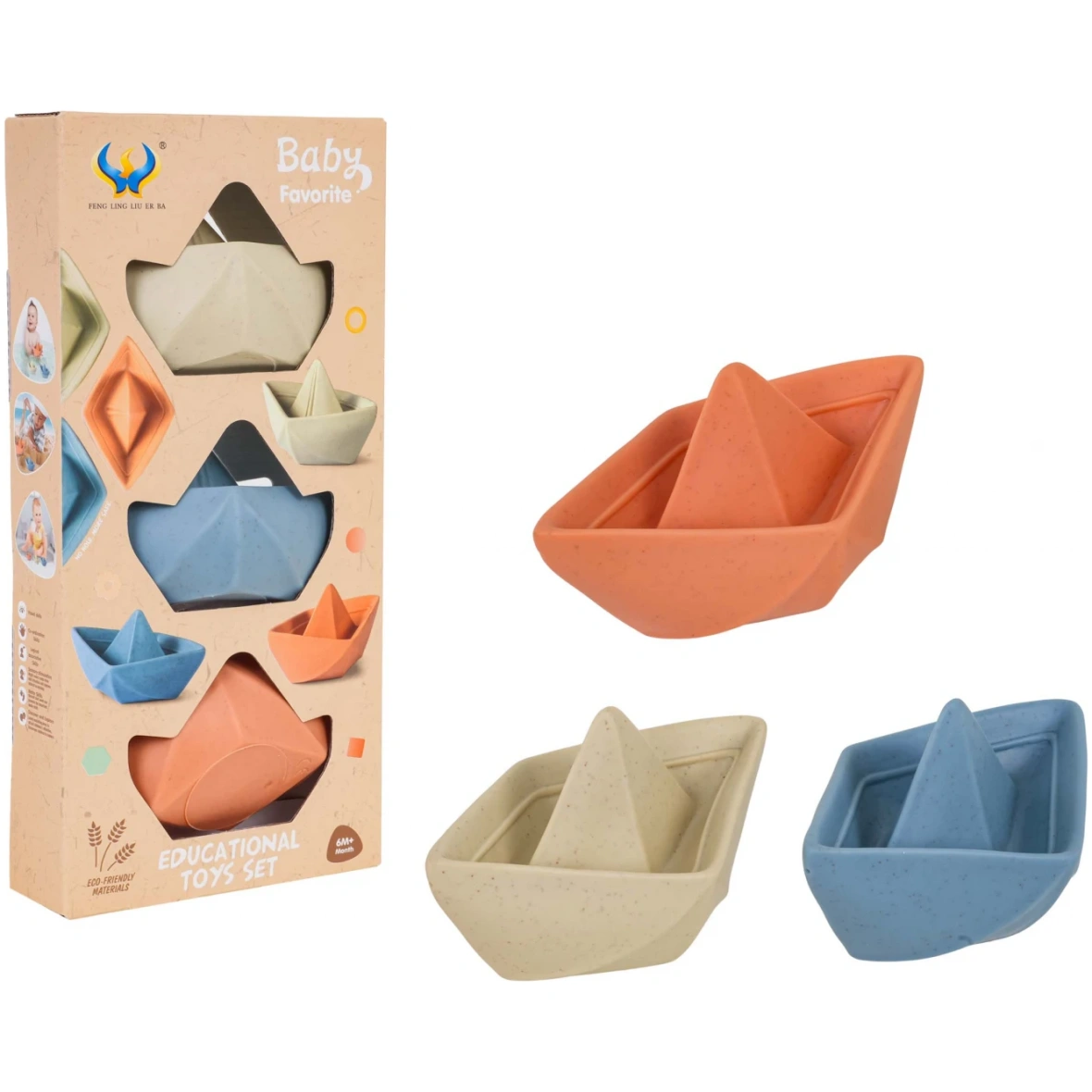 Vannimänguasi värvilised paadid