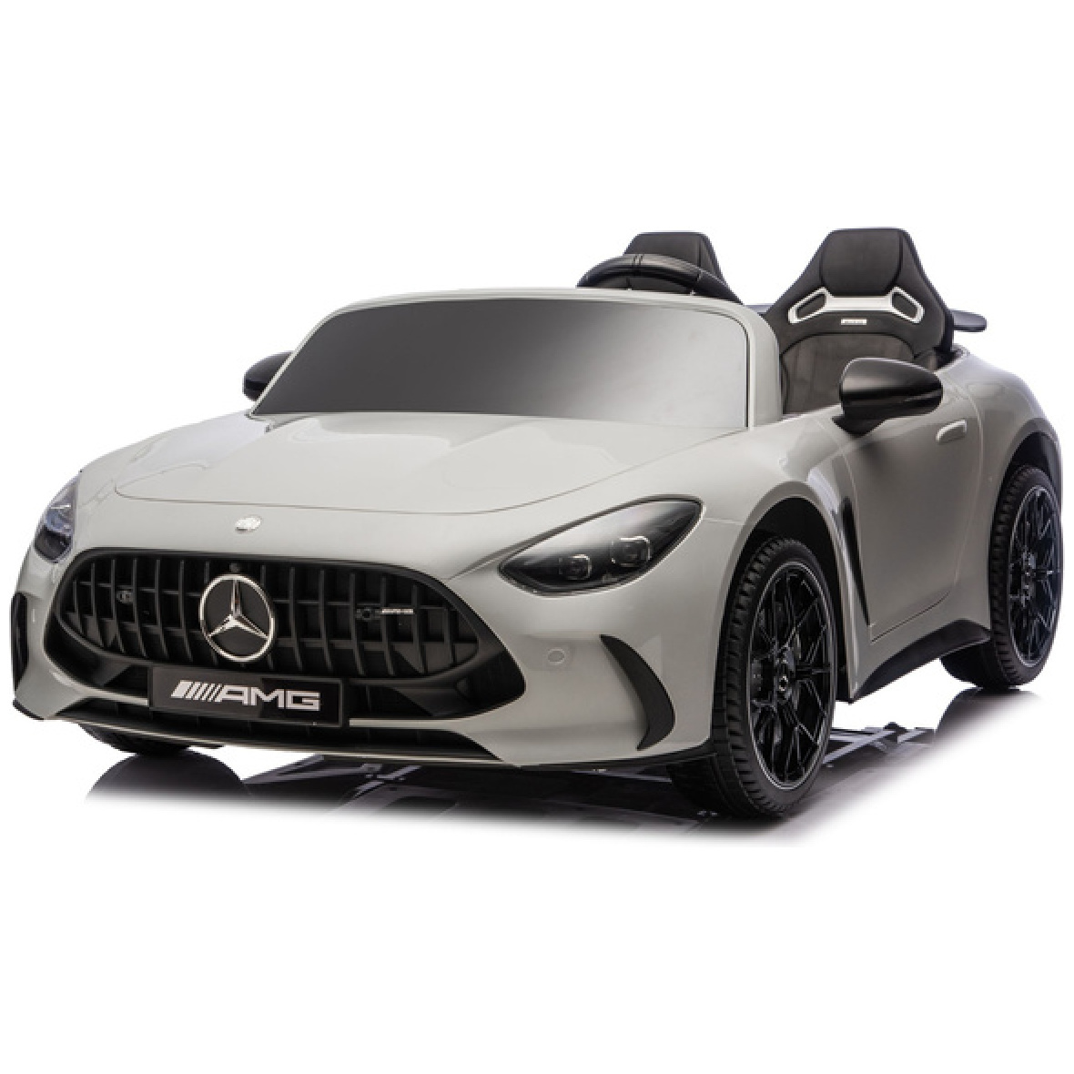 Kahekohaline elektriauto Mercedes-Benz GT63 AMG 24v 4×4 LCD ekraan,hõbedane värvitud