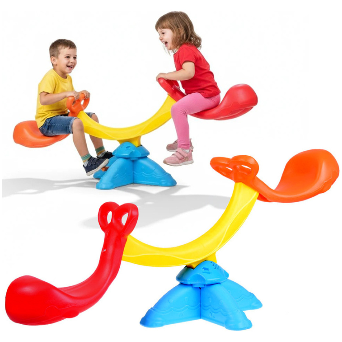 Kahelapse kiik meloodiate ja valgustusega