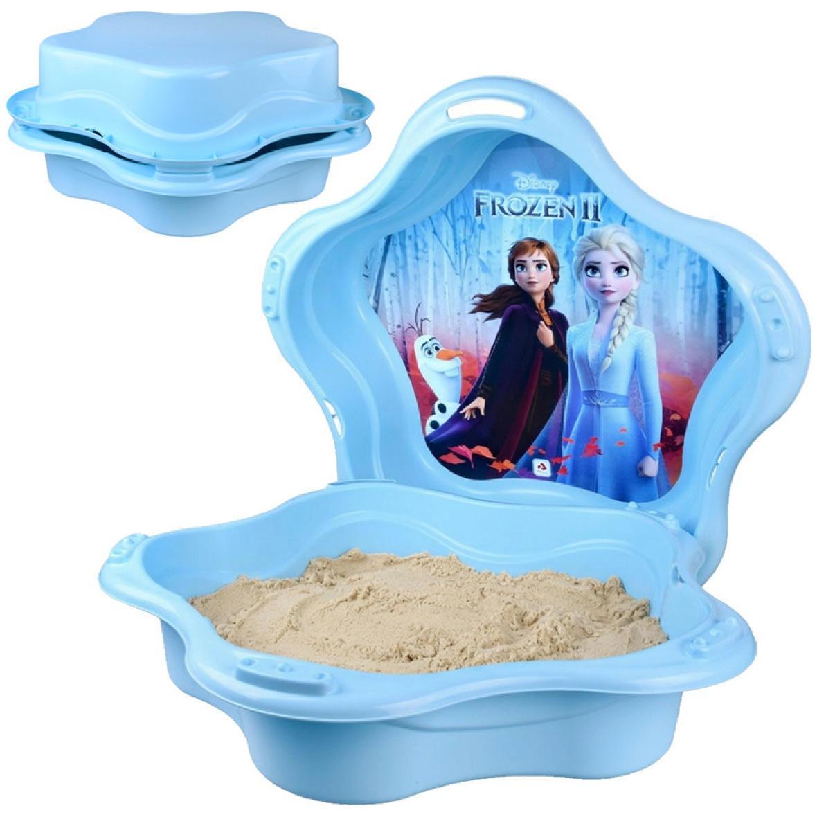 Plastikust kaheosaline liivakast Frozen