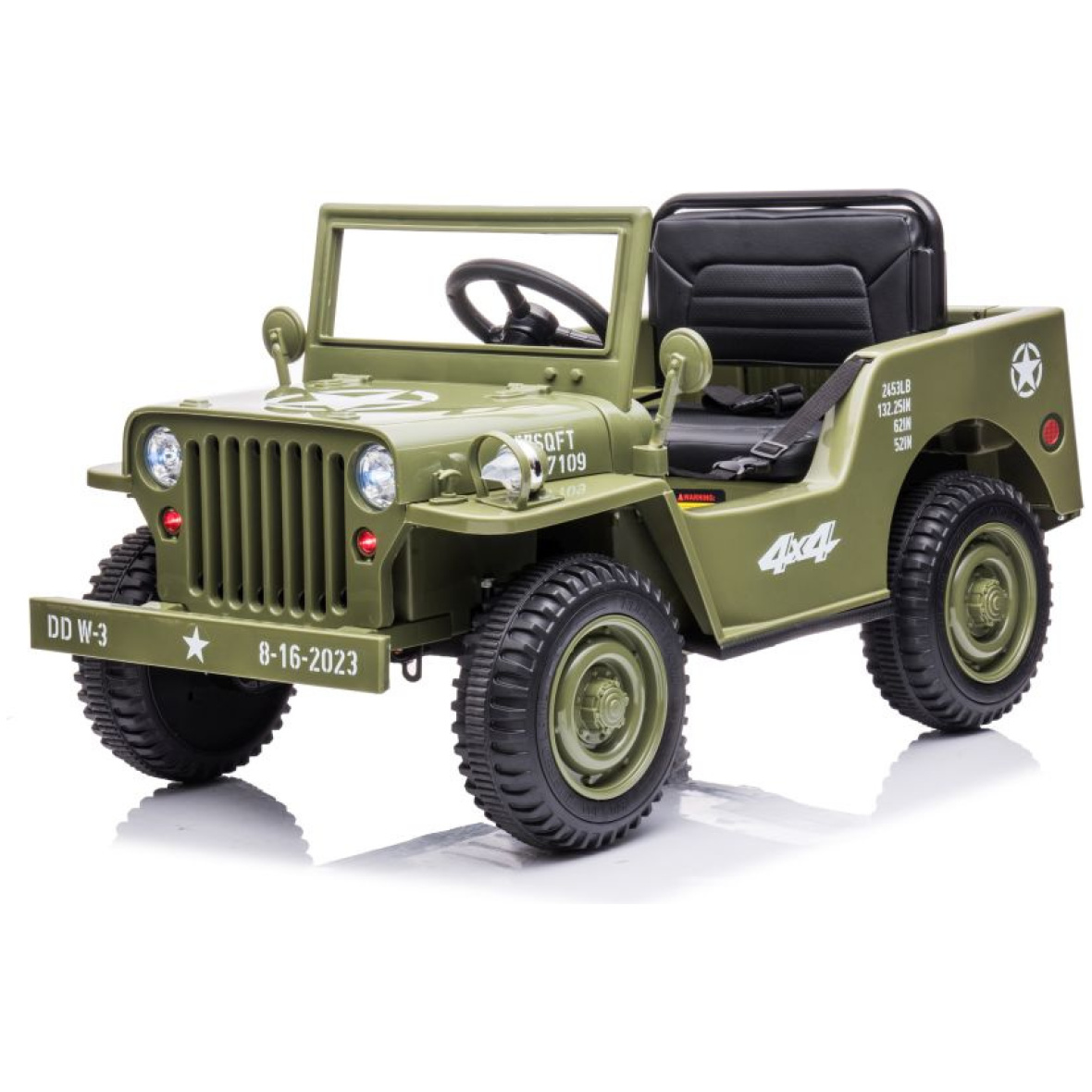 Jeep retro 4×4 oliivroheline