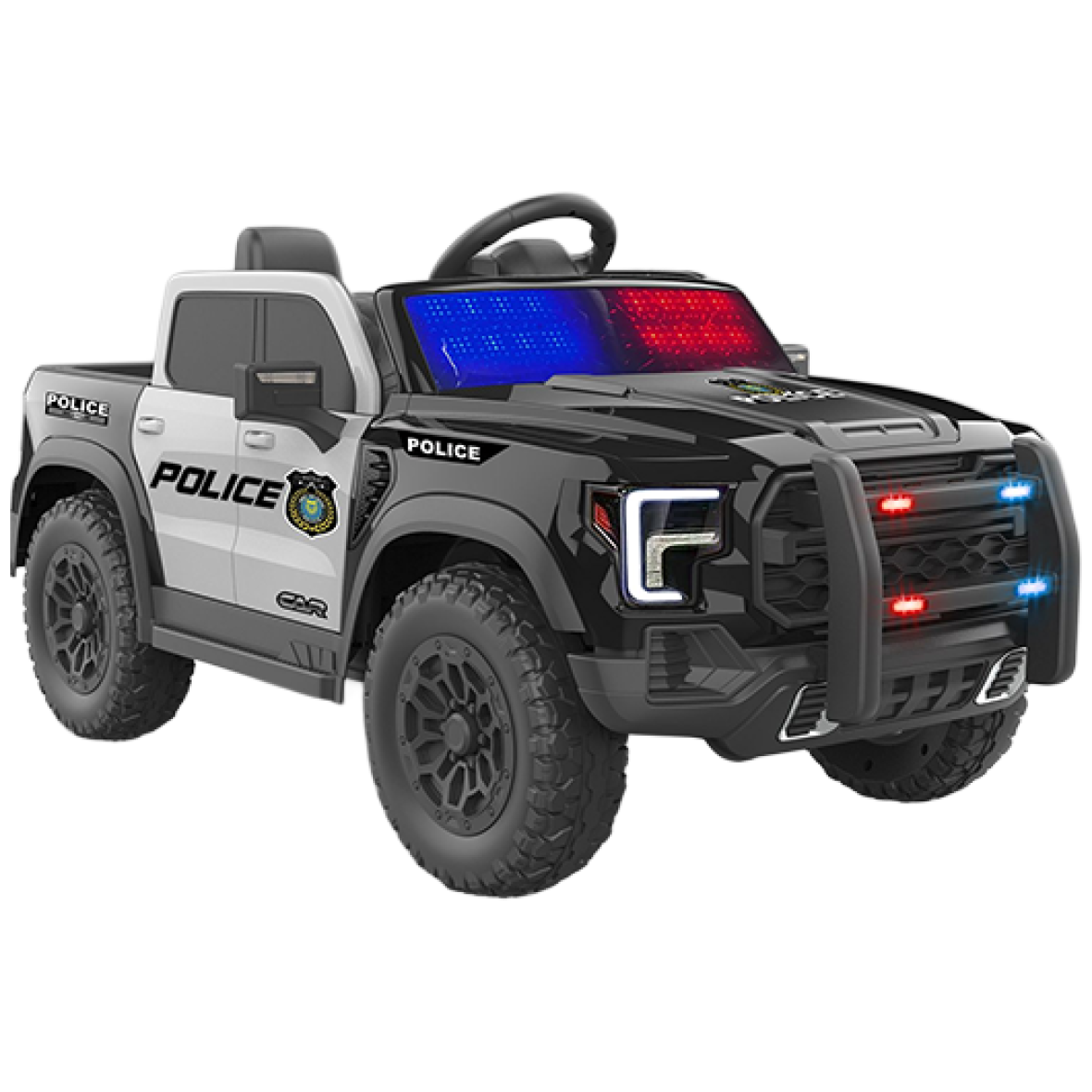 Elektriauto 911 super politsei 4×4 must