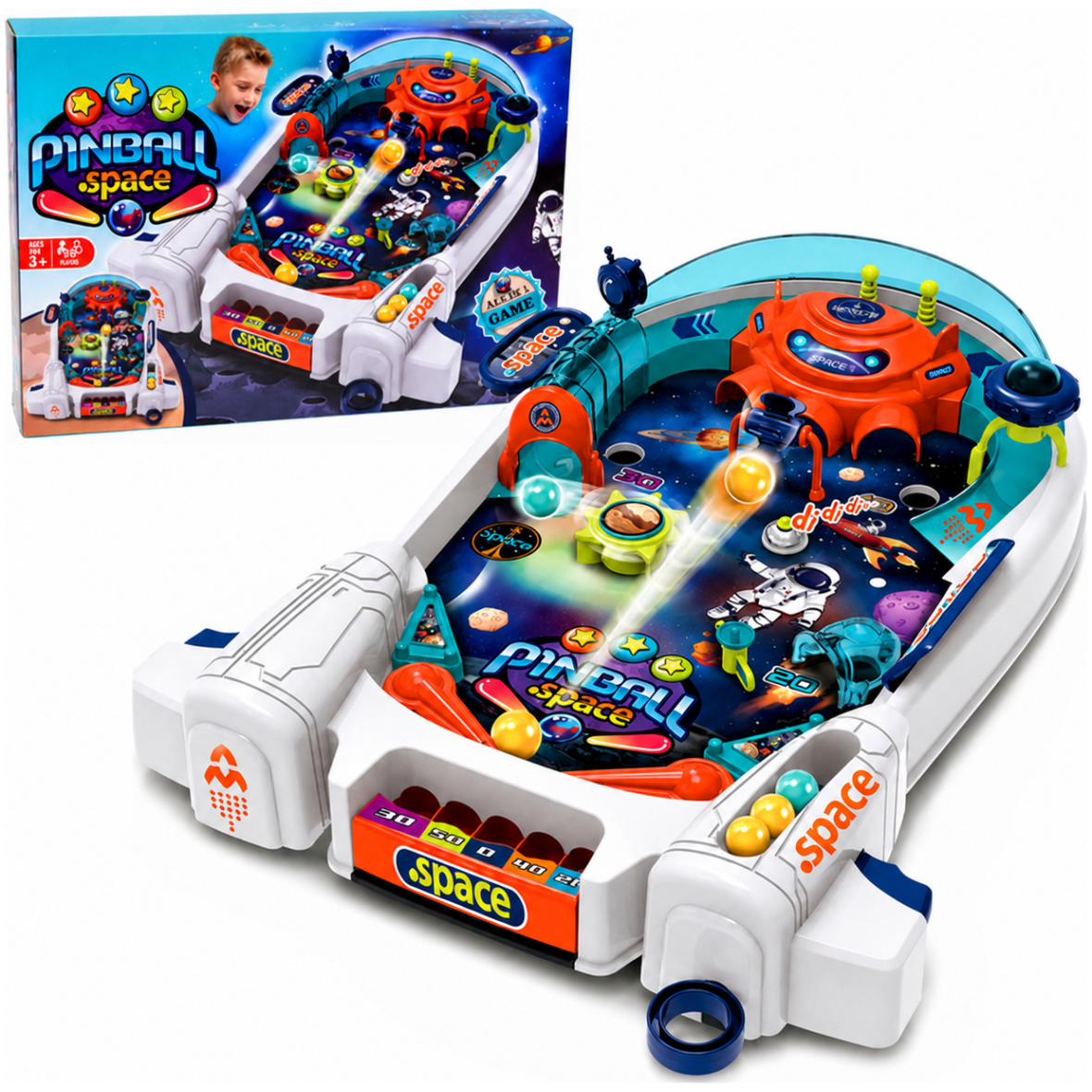 Arkaadmäng Kosmos – pinball 8 palliga