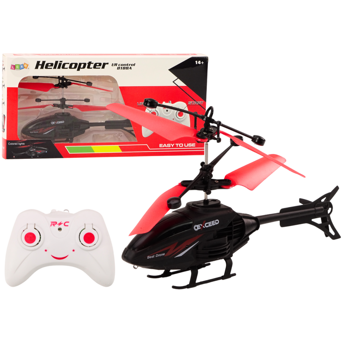 Kaugjuhitav helikopter punane